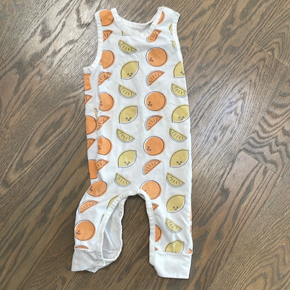 Monica and Andy baby 6-9 month sleeveless onesie